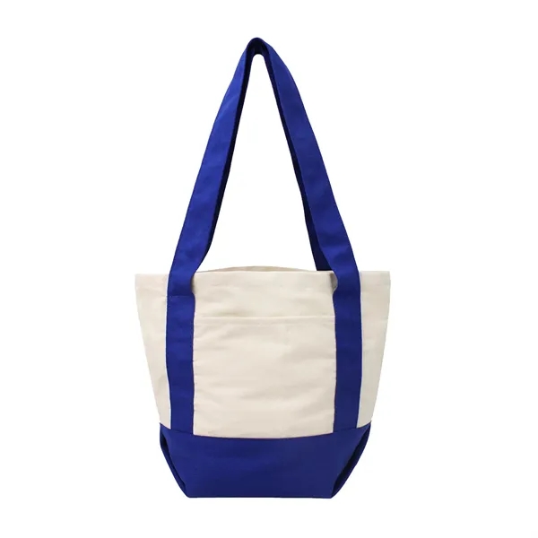 Royal Blue color option for 10 Oz. Cotton Canvas Tote With Front Pocket