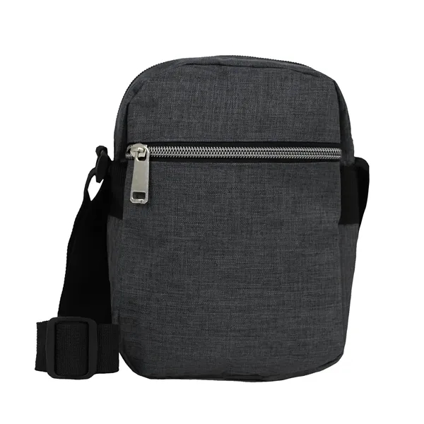 Charcoal color option for 300 D Multi Pocket Crossbody Pouch