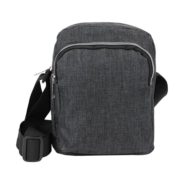 Charcoal color option for 300 D Triple Pocket Large Capacity Crossbody Pouch