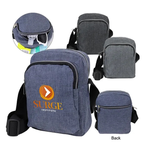 Photo of 300 D Triple Pocket Large Capacity Crossbody Pouch