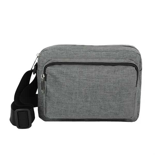 Gray color option for 300 D Triple Pocket Horizontal Crossbody Pouch