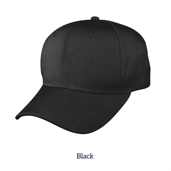 Black color option for 6 Panel Structured Cotton Twill Snapback Cap