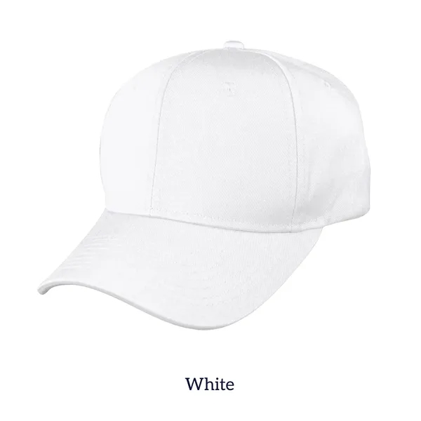 White color option for 6 Panel Structured Cotton Twill Snapback Cap