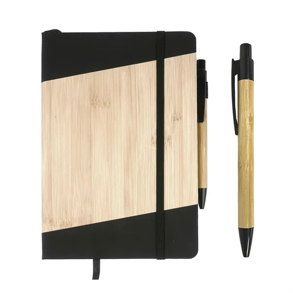 Black color option for Bamboo Stylish A5 Notebook Set