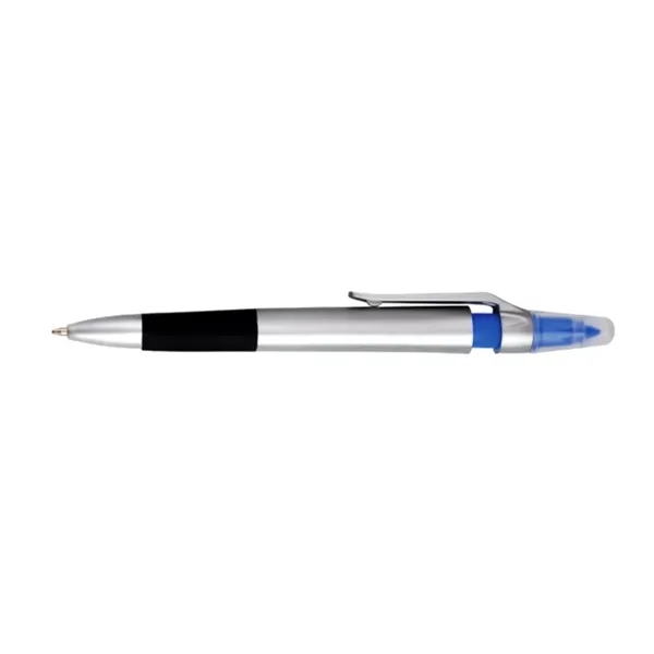 Blue color option for 2 In 1 Slim Highlighter Plastic Ballpoint Pen