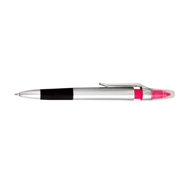Pink color option for 2 In 1 Slim Highlighter Plastic Ballpoint Pen
