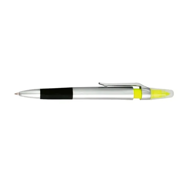 Yellow color option for 2 In 1 Slim Highlighter Plastic Ballpoint Pen