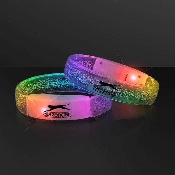 Multi Color color option for Color Change Bangle Bracelet, Light Bubbles