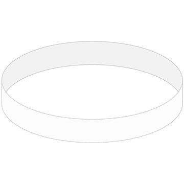 White color option for Debossed Silicone Wristband