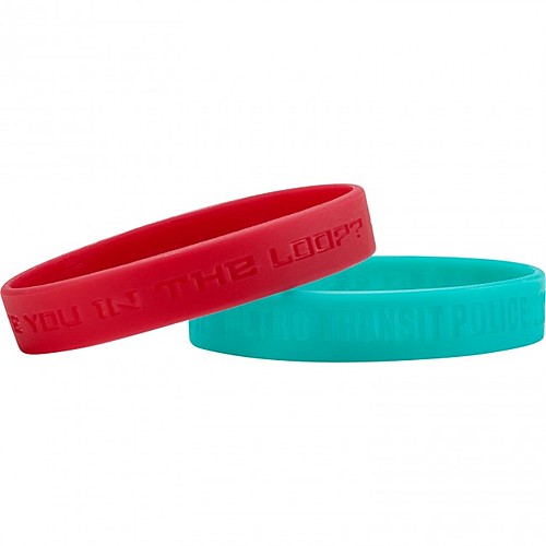 Main photo of Debossed Silicone Wristband