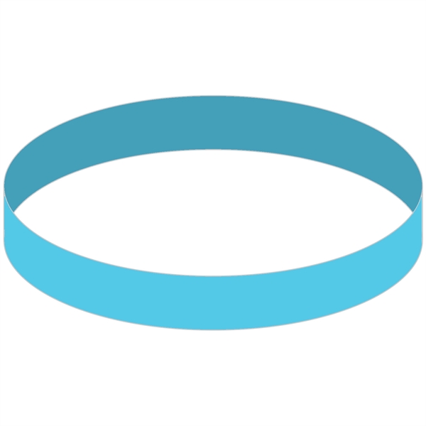 Bright Blue 305 color option for Debossed With Color Fill Silicone Wristband