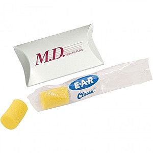 Photo of Ear Protection Kit In A Small Pillow Box