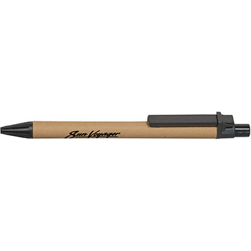 Natural Black color option for Eco Paper Barrel Pen