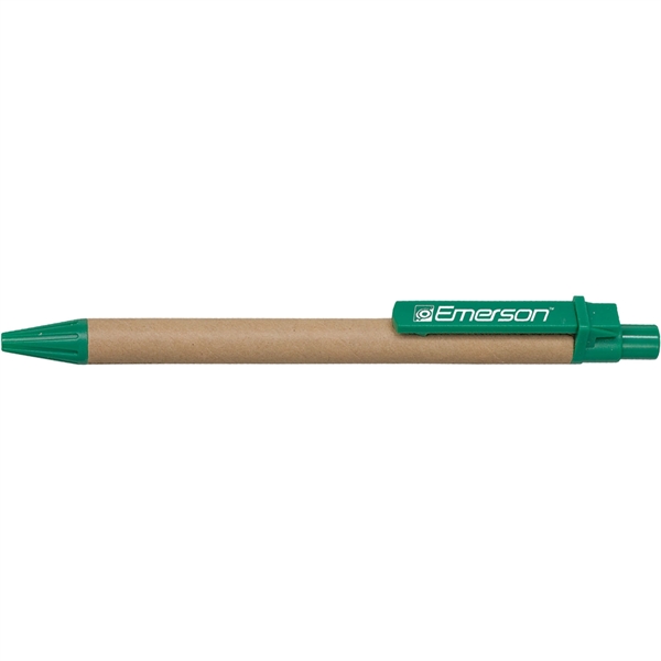 Natural-Green color option for Eco Paper Barrel Pen