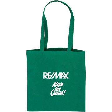 Green color option for Flat Style Tote Bag