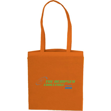 Orange color option for Flat Style Tote Bag