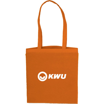 Orange color option for Flat Style Tote Bag