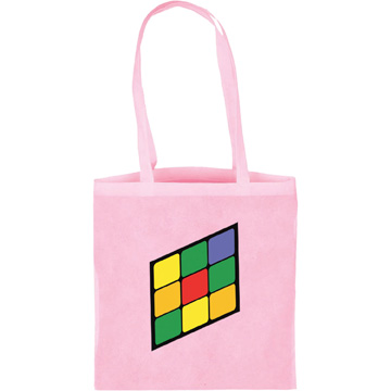 Pink color option for Flat Style Tote Bag