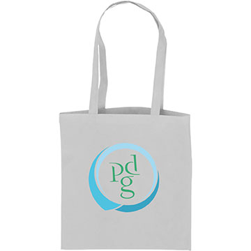 White color option for Flat Style Tote Bag