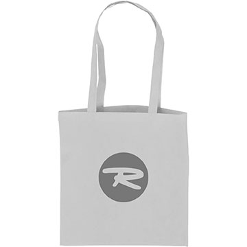 White color option for Flat Style Tote Bag