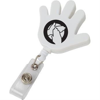 White color option for Hand Retractable Badge Holder
