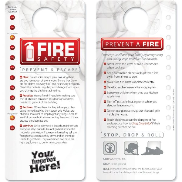 Multicolor color option for Hang Tag   Fire Safety