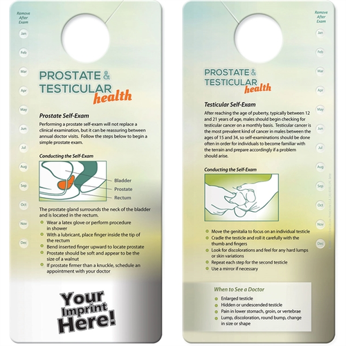 Main photo of Hang Tag   Prostate & Testicular Self Exam