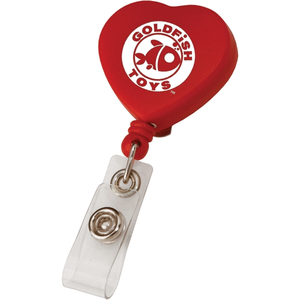 Photo of Heart Retractable Badge Holder