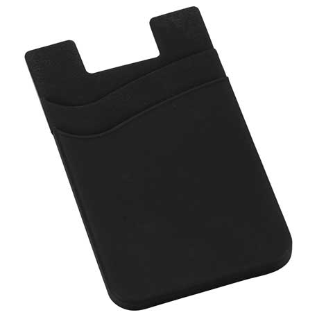 Black color option for Dual Pocket Slim Silicone Phone Wallet