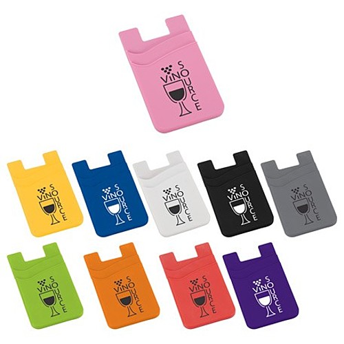 Main photo of Dual Pocket Slim Silicone Phone Wallet