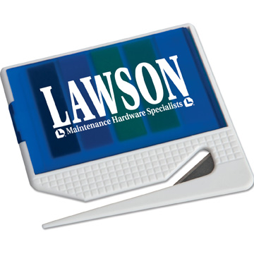 White With Translucent Blue Cover color option for Letter Opener With Sticky Note Flags