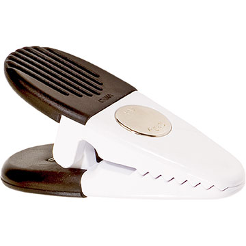 White With Black Rubber Grips color option for Magnetic Memo Holder Clip