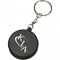 Mini Hockey Puck Stress Reliever Key Tag