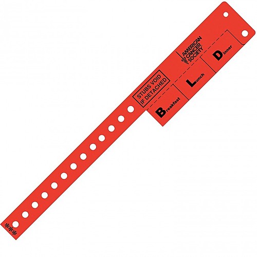Main photo of Multi Tab Vinyl Wristband With 3 Tabs
