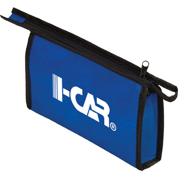 Blue color option for Non Woven Zipper Pouch