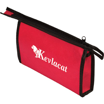 Red color option for Non Woven Zipper Pouch