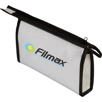 White color option for Non Woven Zipper Pouch