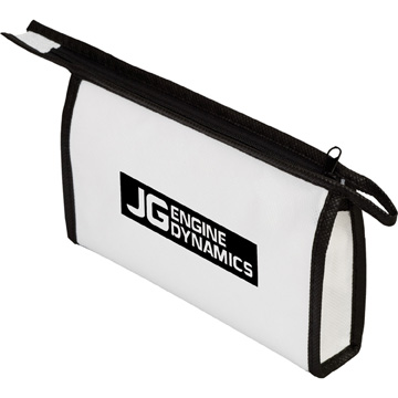 White color option for Non Woven Zipper Pouch