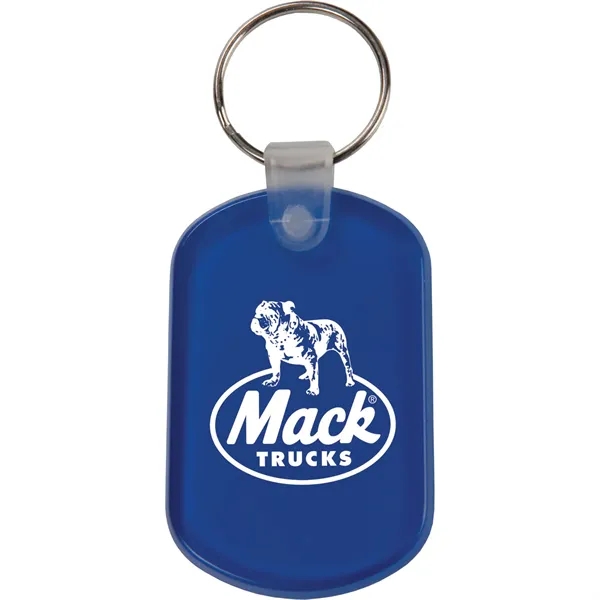 Translucent Blue color option for Oval Key Tag