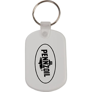 White color option for Oval Key Tag