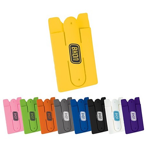Main photo of Silicone Phone Wallet With Stand