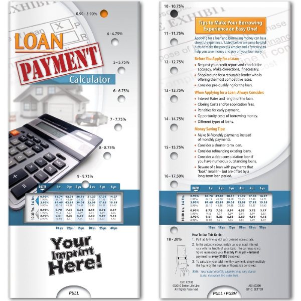 Multicolor color option for Pocket Slider   Loan Payment Calculator