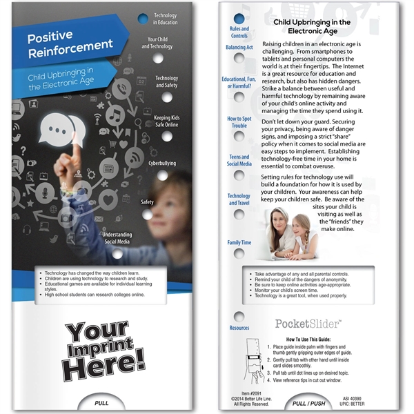 Multi color color option for Pocket Slider   Positive Reinforcements: Child Upbringing In The Electronic Age