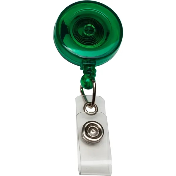 Translucent Green color option for Retractable Badge Reel Round Metal