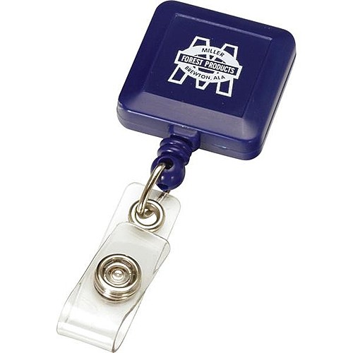 Main photo of Retractable Badge Reel Square Metal