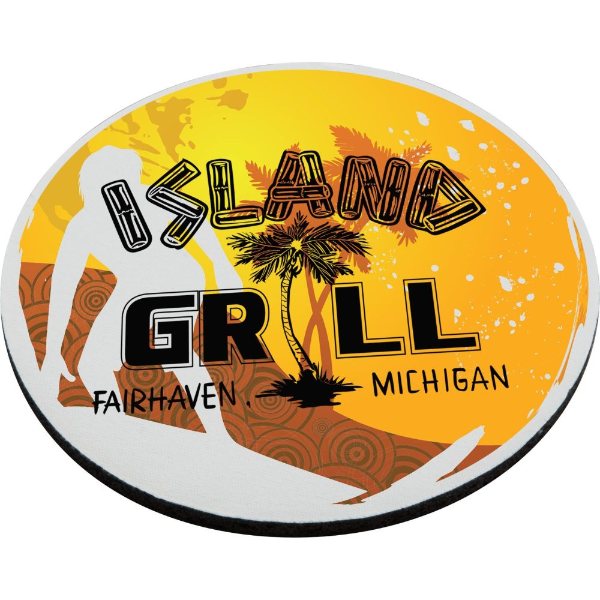 White color option for Round Foam Coaster