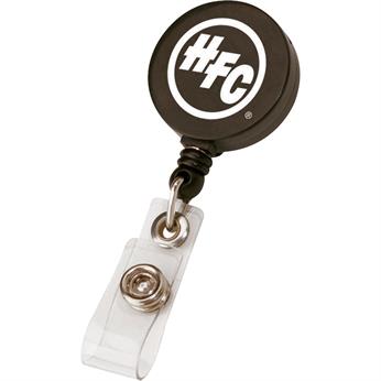 Black color option for Round Retractable Badge Holder