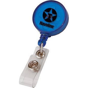 Trans Blue color option for Round Retractable Badge Holder