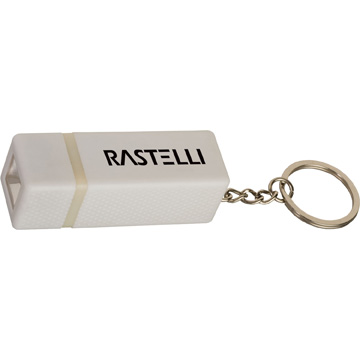 White color option for Square Key Tag Light