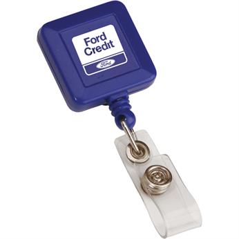 Blue color option for Square Retractable Badge Holder